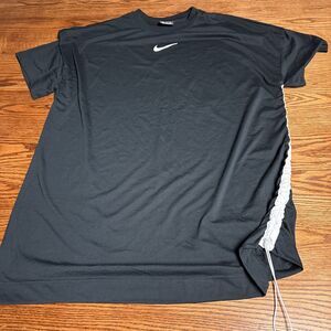Nike Black Double Sided Swoosh Side Drawstring Dress Swoosh Men's Size XXL 2XL